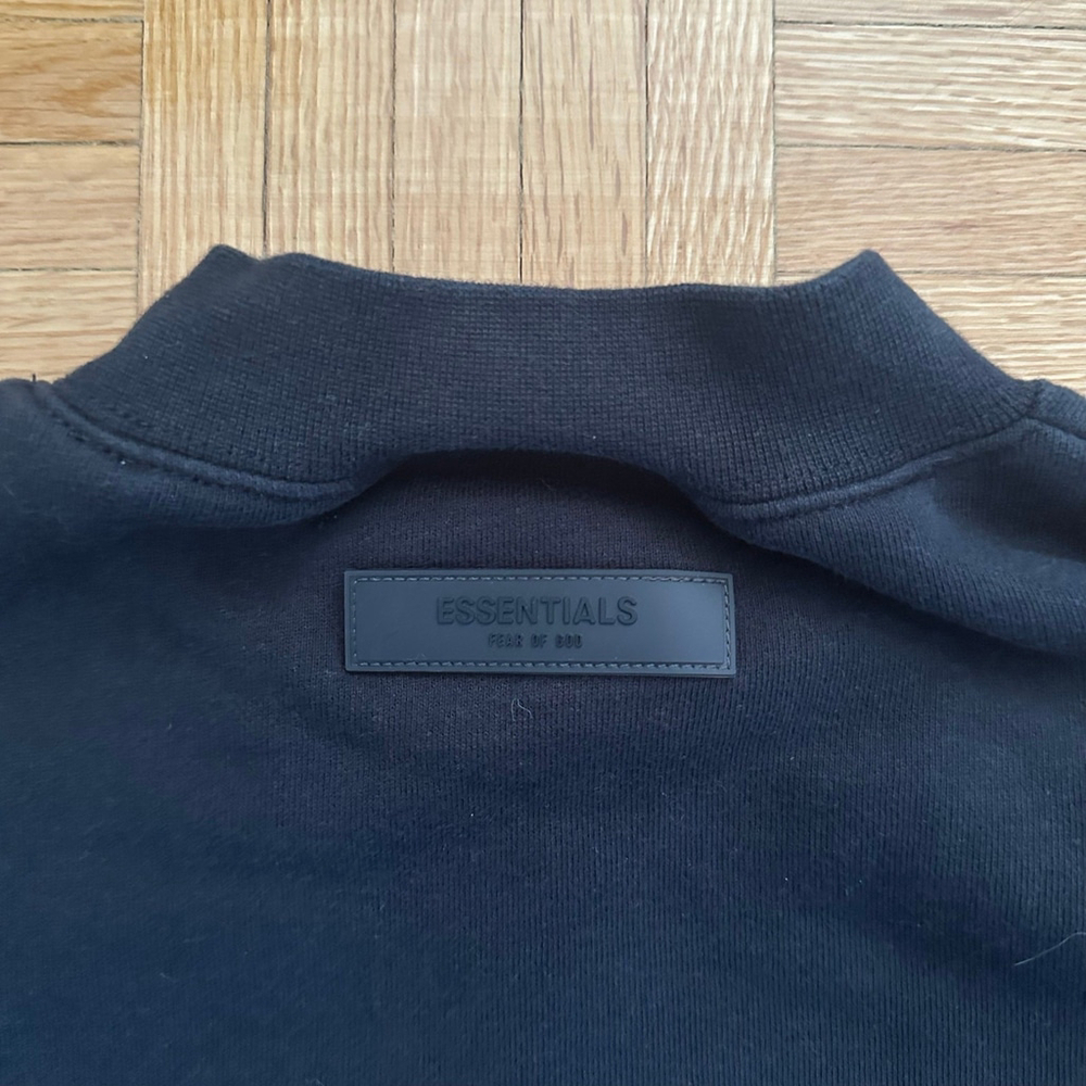 Essentials Fear of God Black Mock Neck sweatshirt Size XXS - Picture 6 of 9